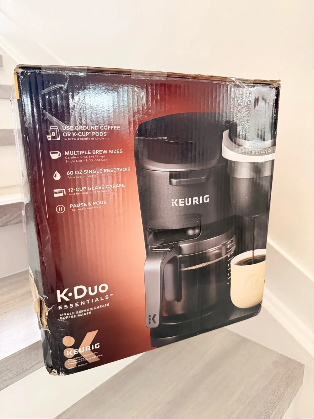 Essentials K-Duo Single Serve & Carafe Coffee Maker - Black